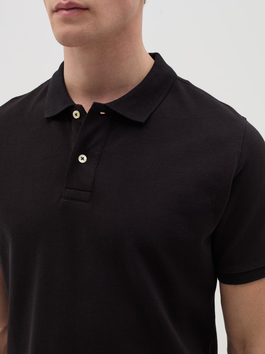 Polo shirt in organic cotton piquet_3