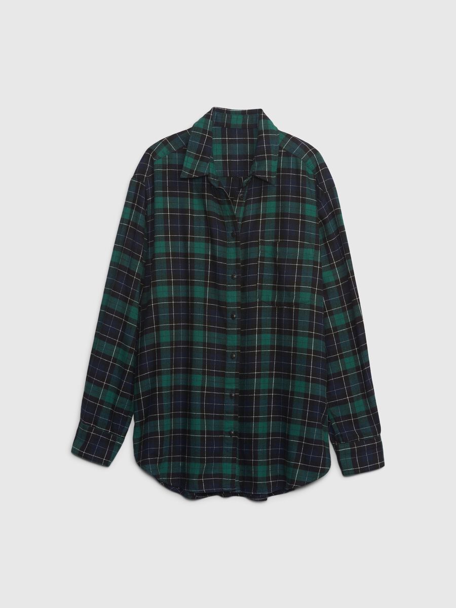 Camicia oversize in flanella fantasia check_5