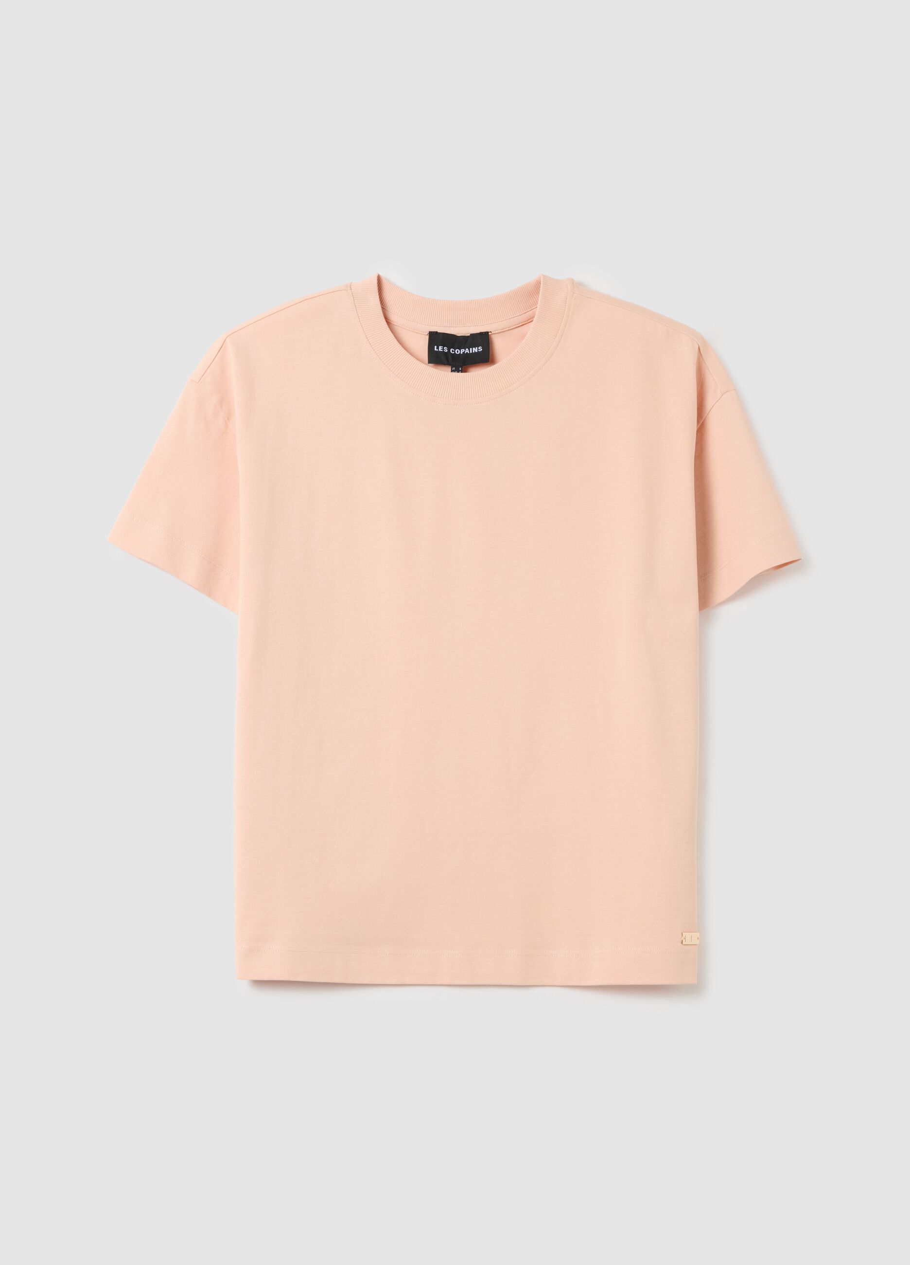 Pink Organic Cotton T-shirt LES COPAINS HOUSEBRAND