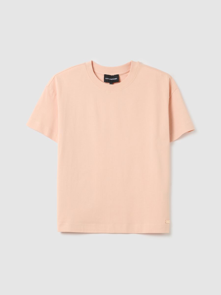 Pink Organic Cotton T-shirt LES COPAINS HOUSEBRAND_4