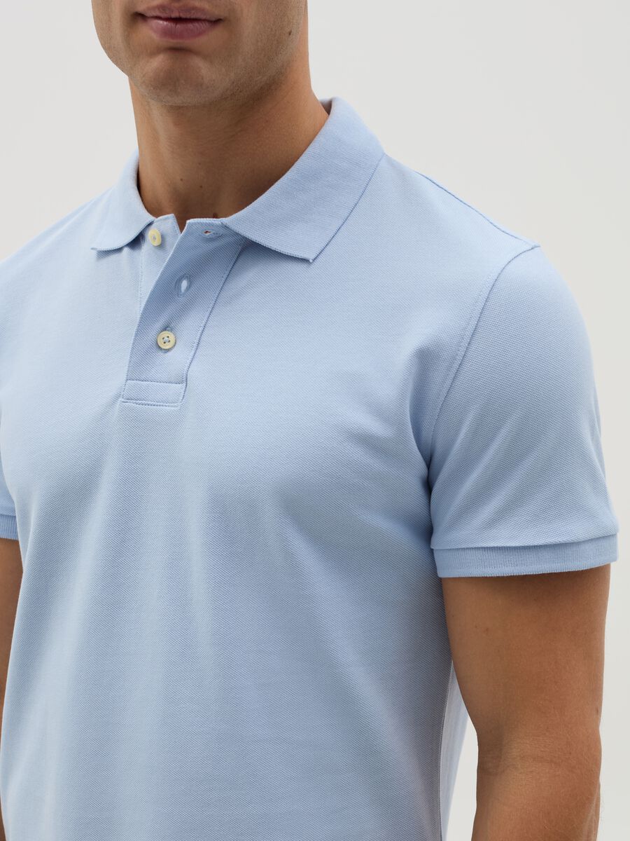 Slim-fit polo shirt in organic cotton_2