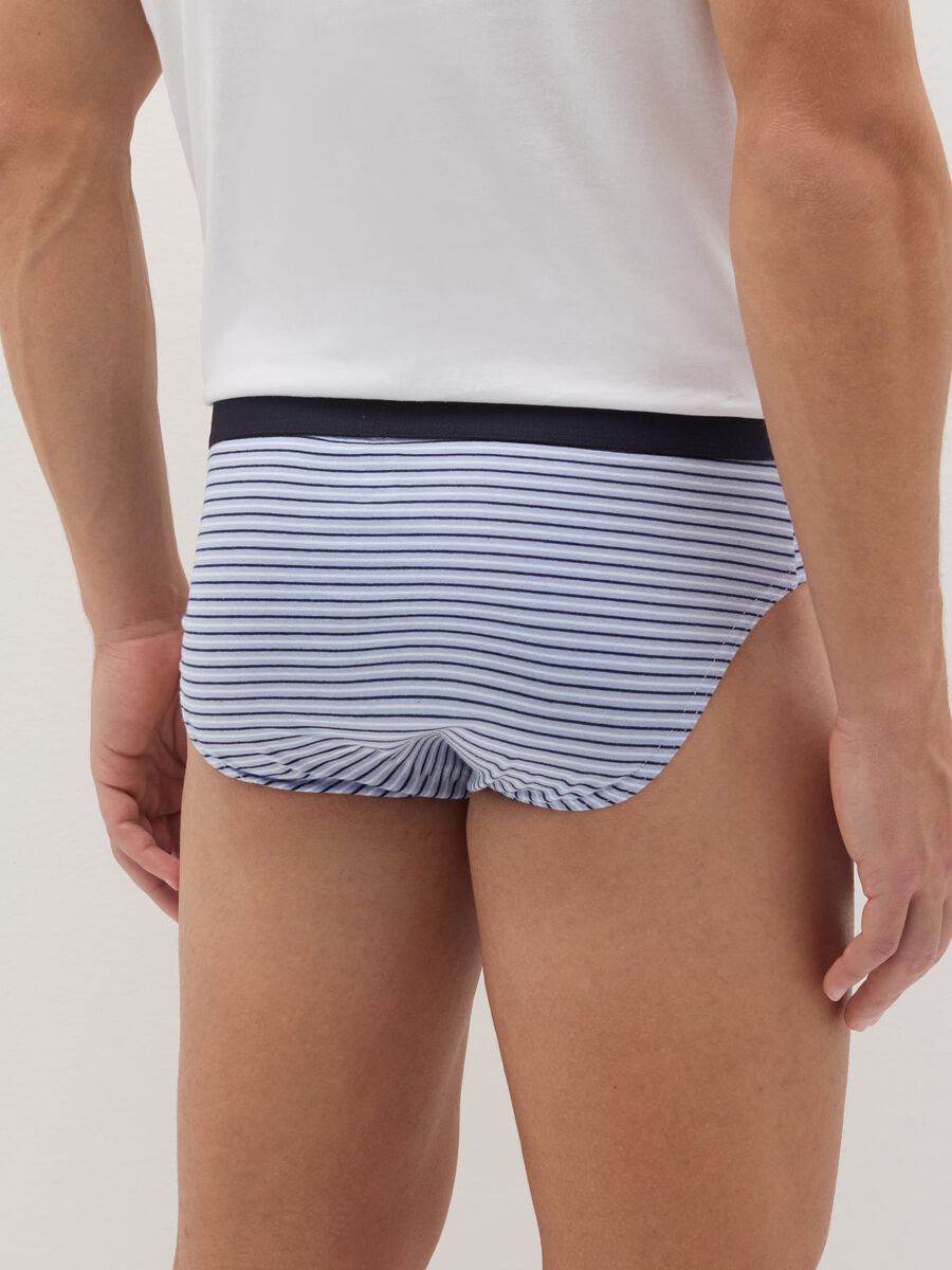 Five-pack striped cotton briefs_3