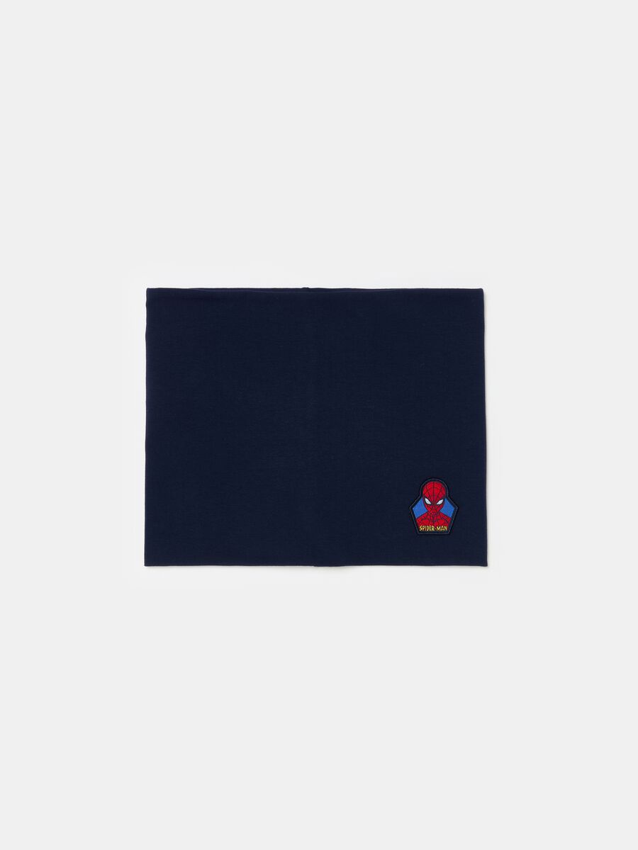 Stretch neck warmer with Spider-Man patch_1