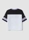 T-shirt boxy fit bianca e nera a tema Lilo & Stitch per ragazza_5