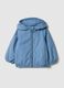 Light blue children's regular fit jacket with hood_0