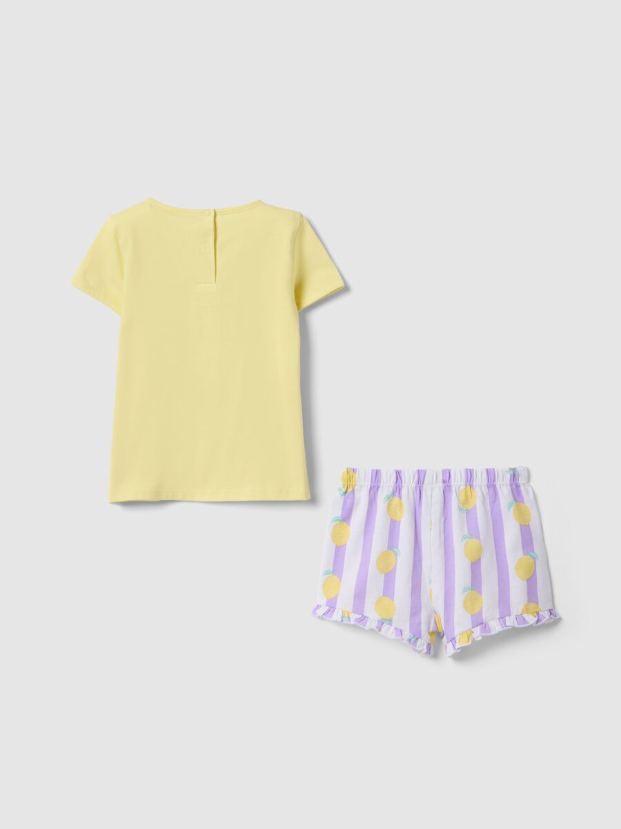 Pigiama in puro cotone multicolor da neonata regular fit con Minnie_1