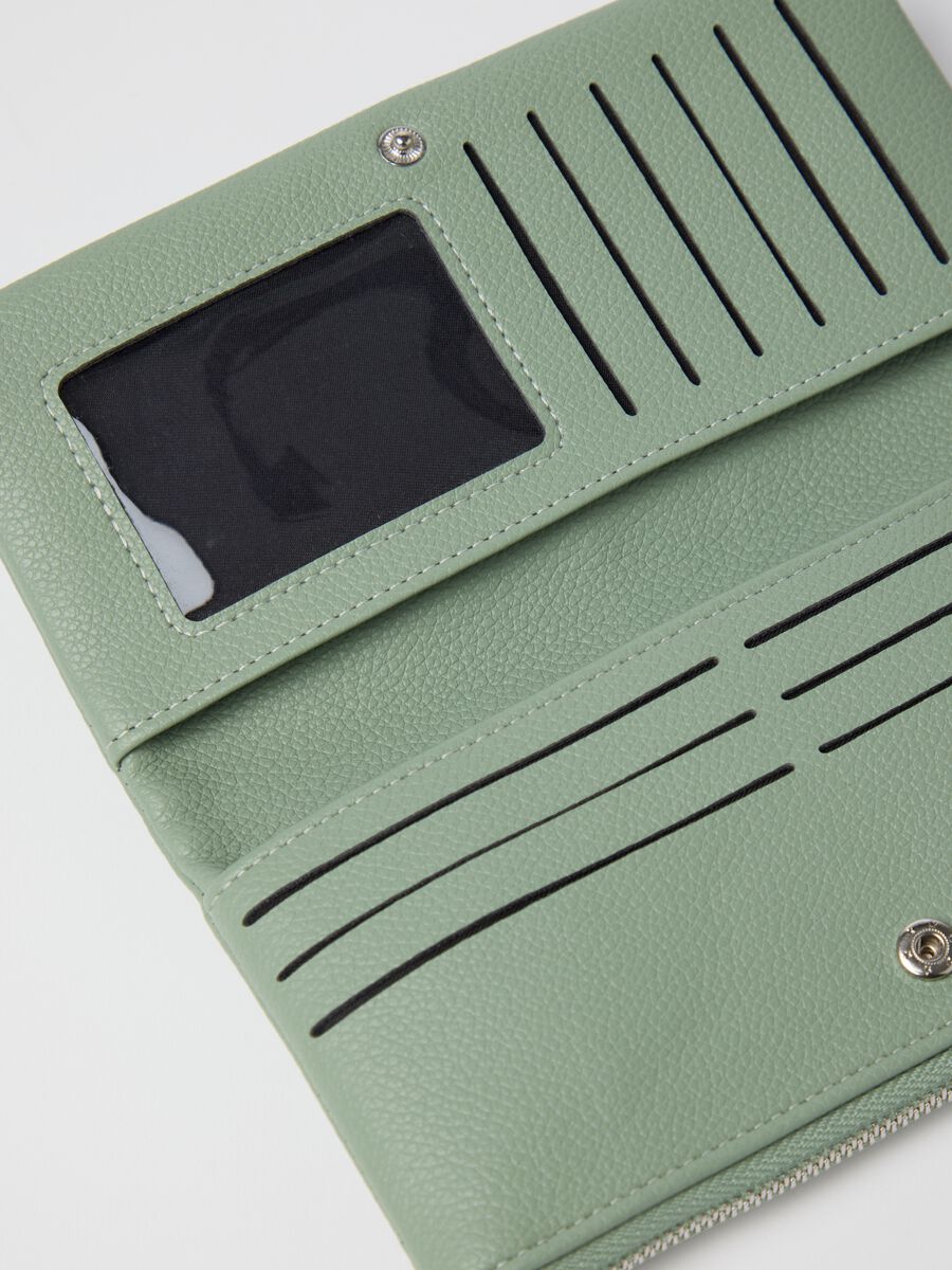 Textured-effect green wallet_2