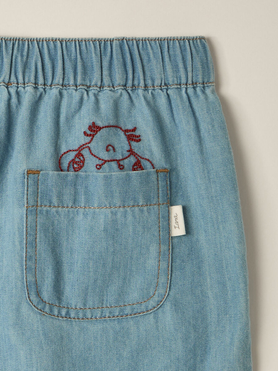Shorts in popeline di puro cotone IANA neonato_1