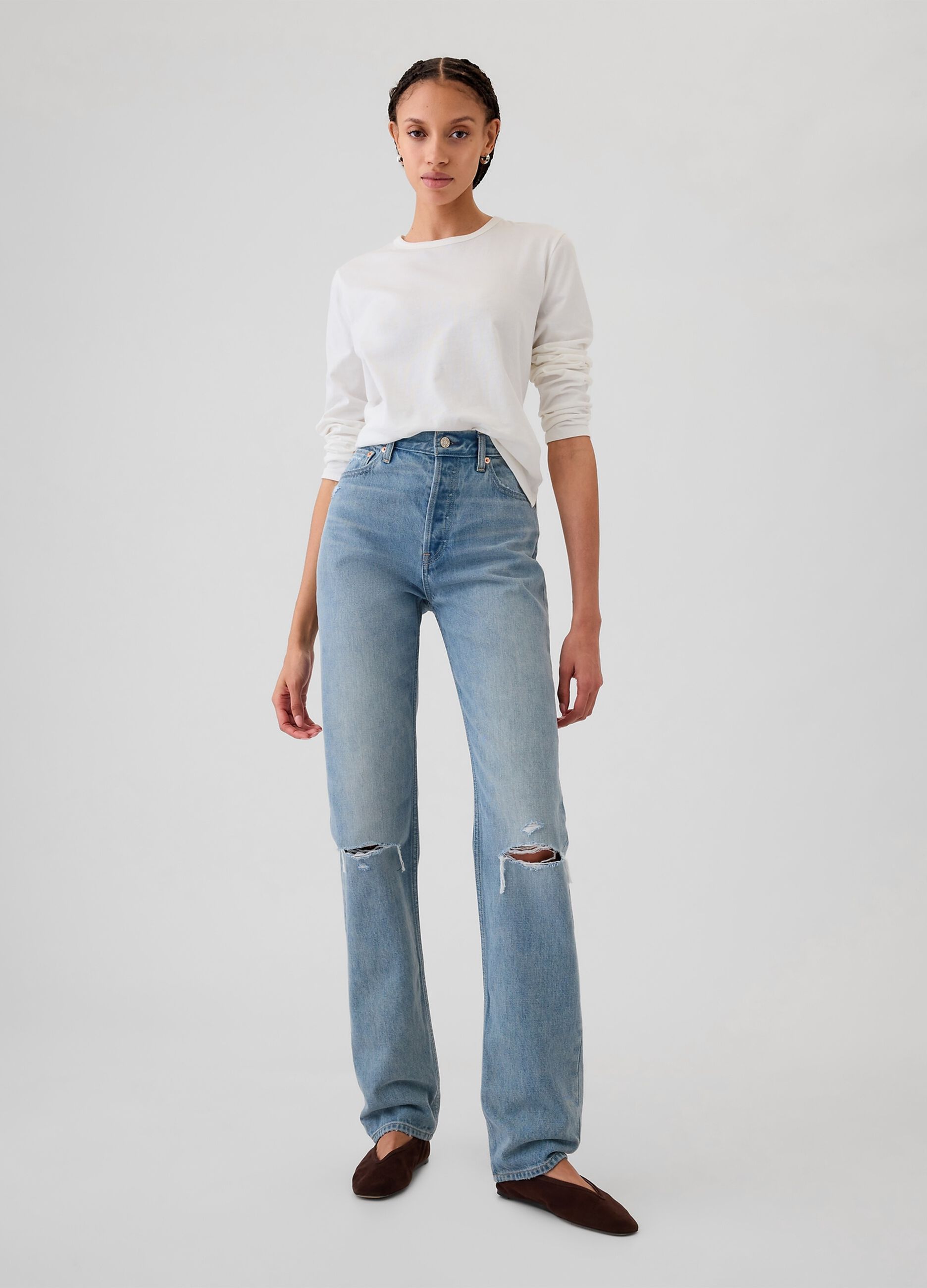 Long-sleeved T-shirt in cotton
