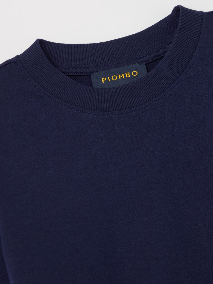 Cotton T-shirt with round neck_5