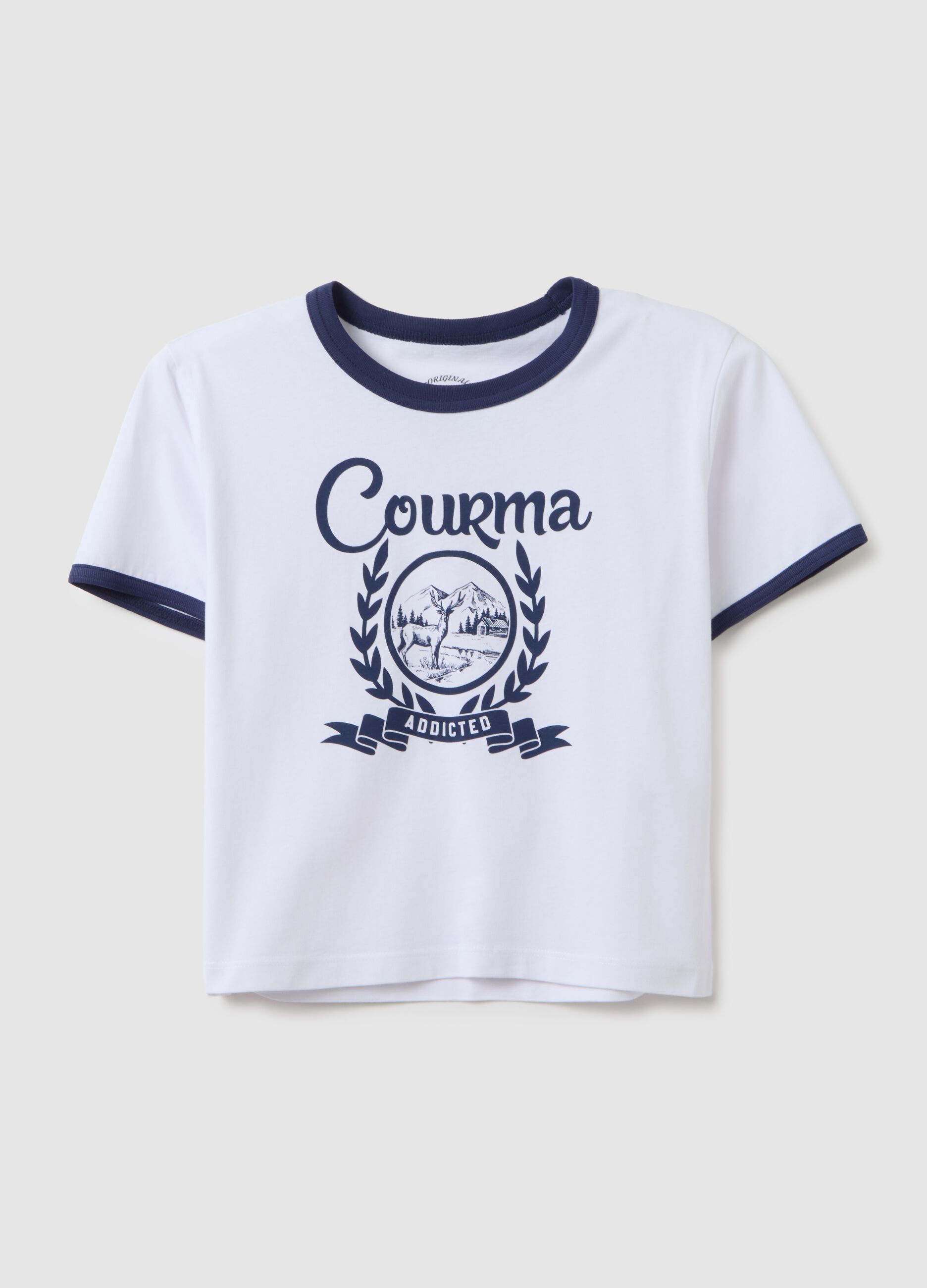Multicolour pure cotton regular fit T-shirt