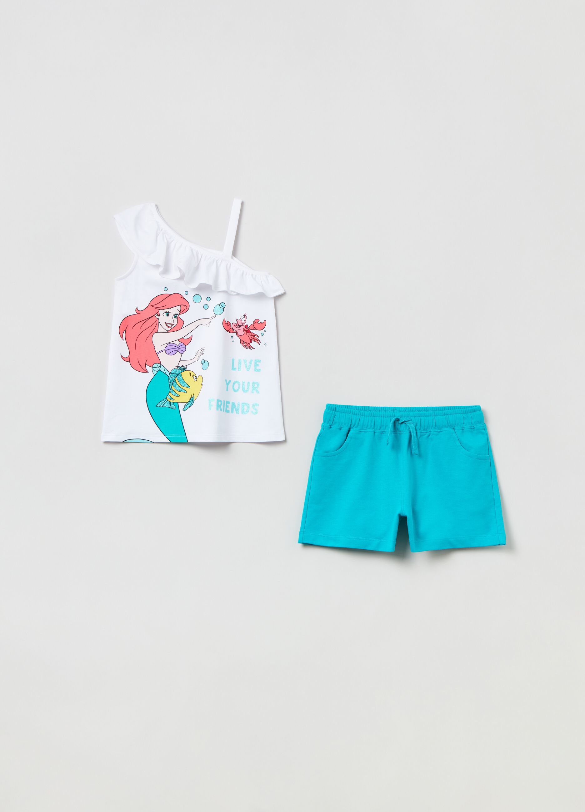 Jogging set con stampa Disney La Sirenetta_0