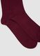 Calze midi rosse in lana, viscosa e cashmere elasticizzati_1