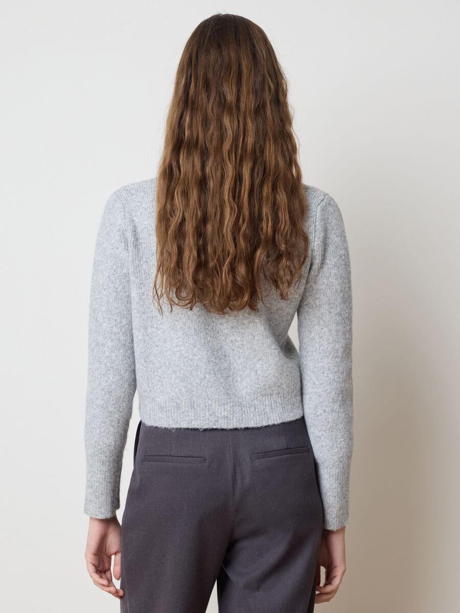 Grey wool blend cardigan_3