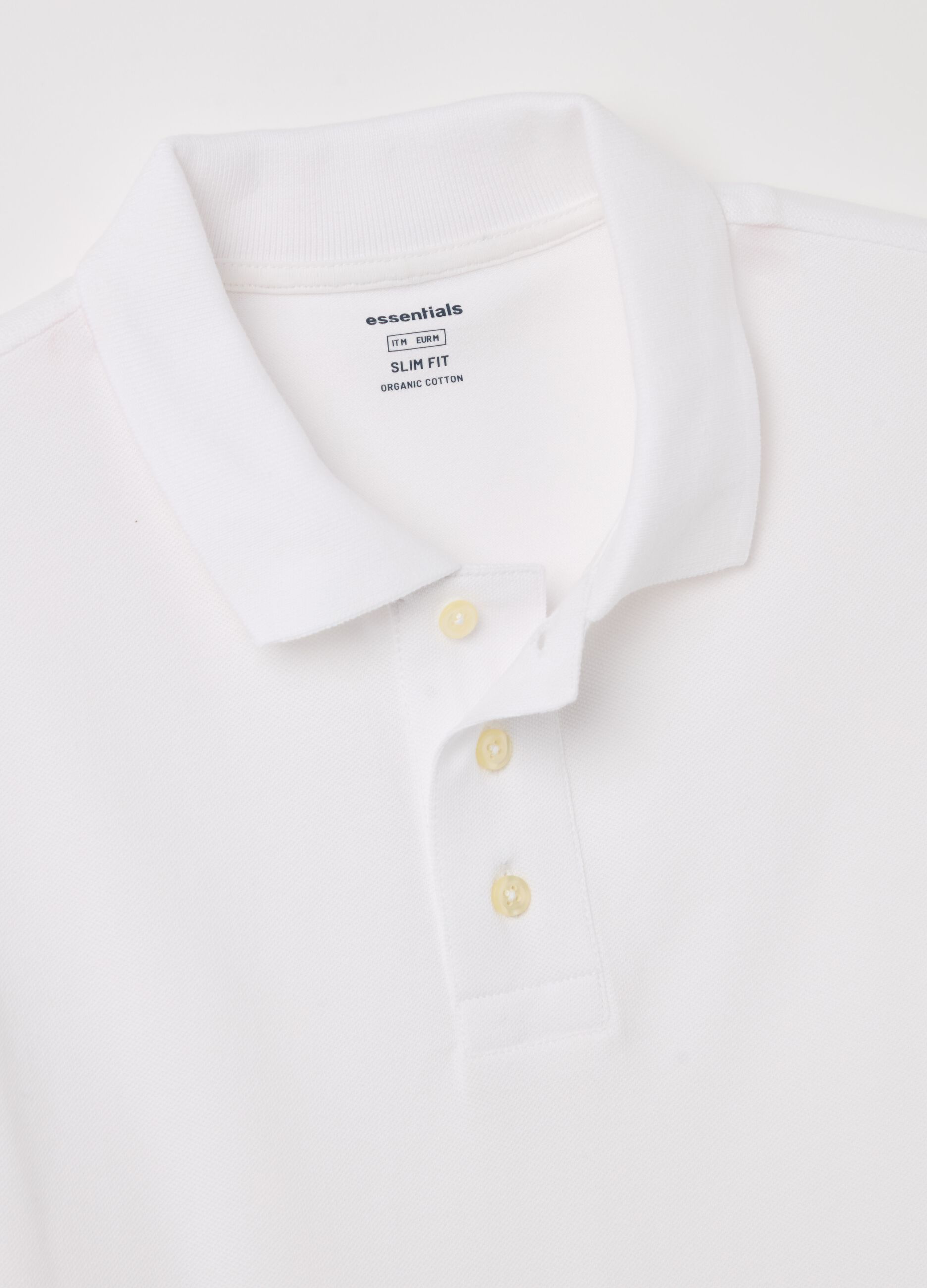 Polo shirt in organic cotton piquet