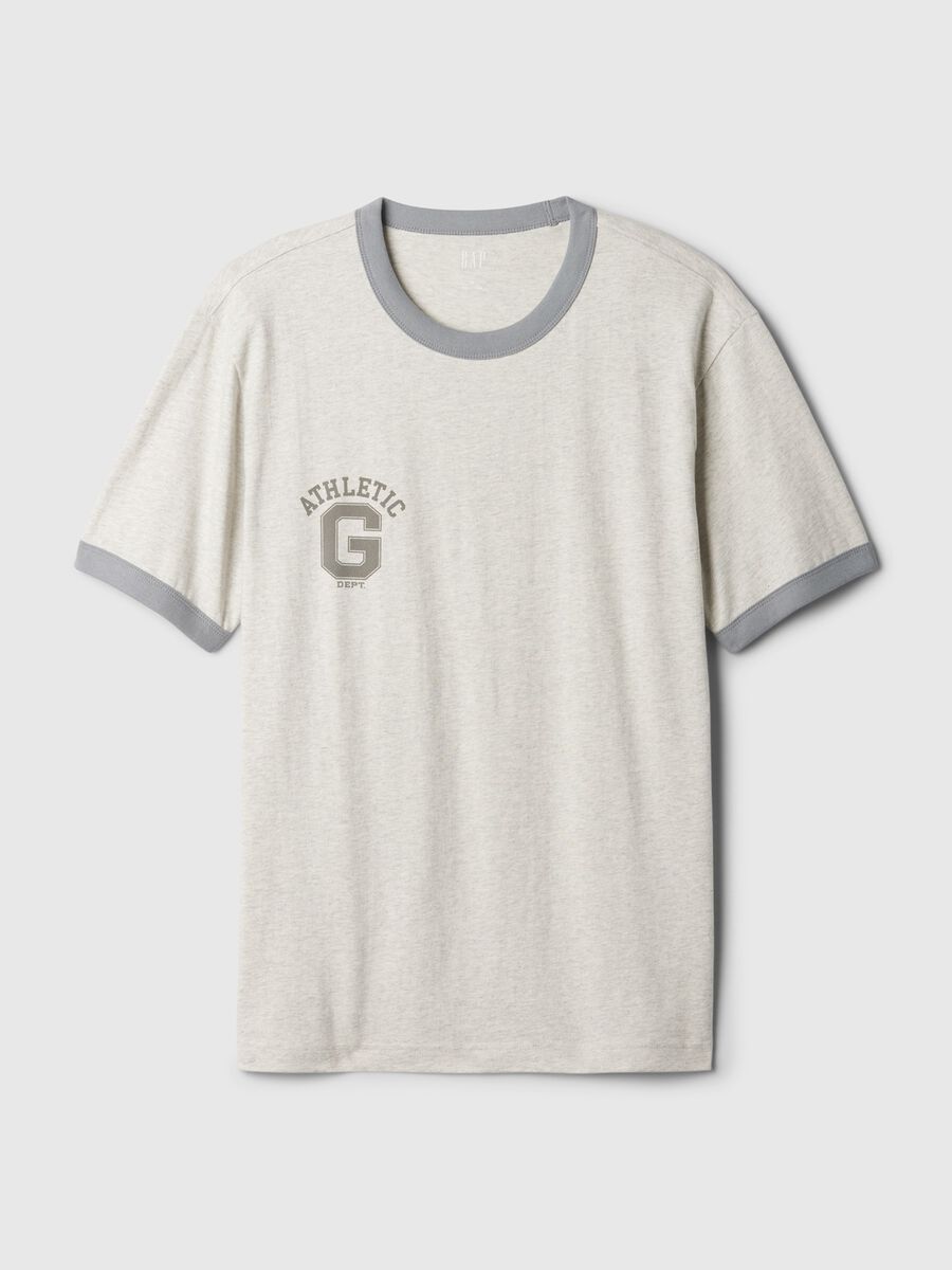 T-shirt in cotone con stampa logo_3
