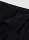 Black slim-fit stretch viscose twill chino trousers_1