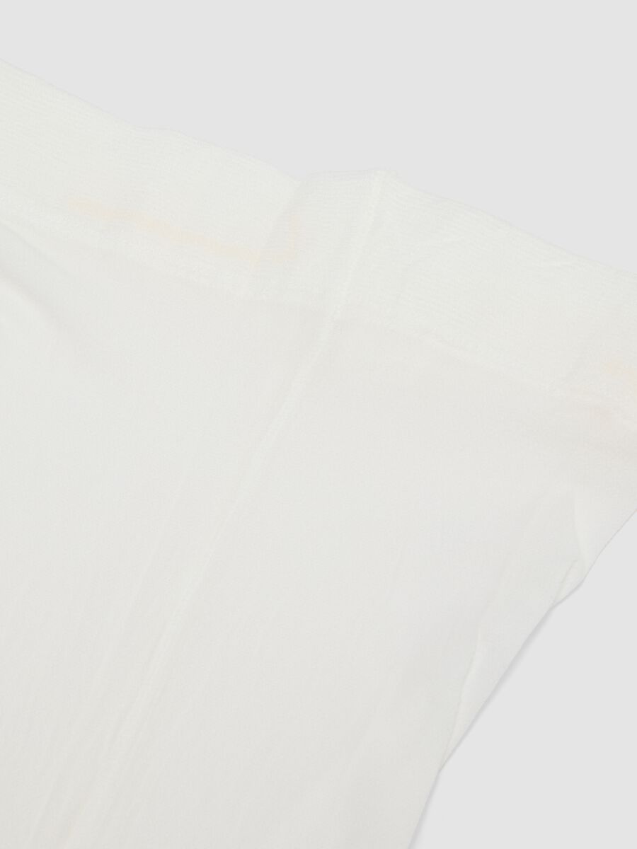 White stretch tights with shimmering yarn_2