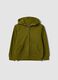 Green organic cotton hooded sweatshirt for boys, regular fit_0