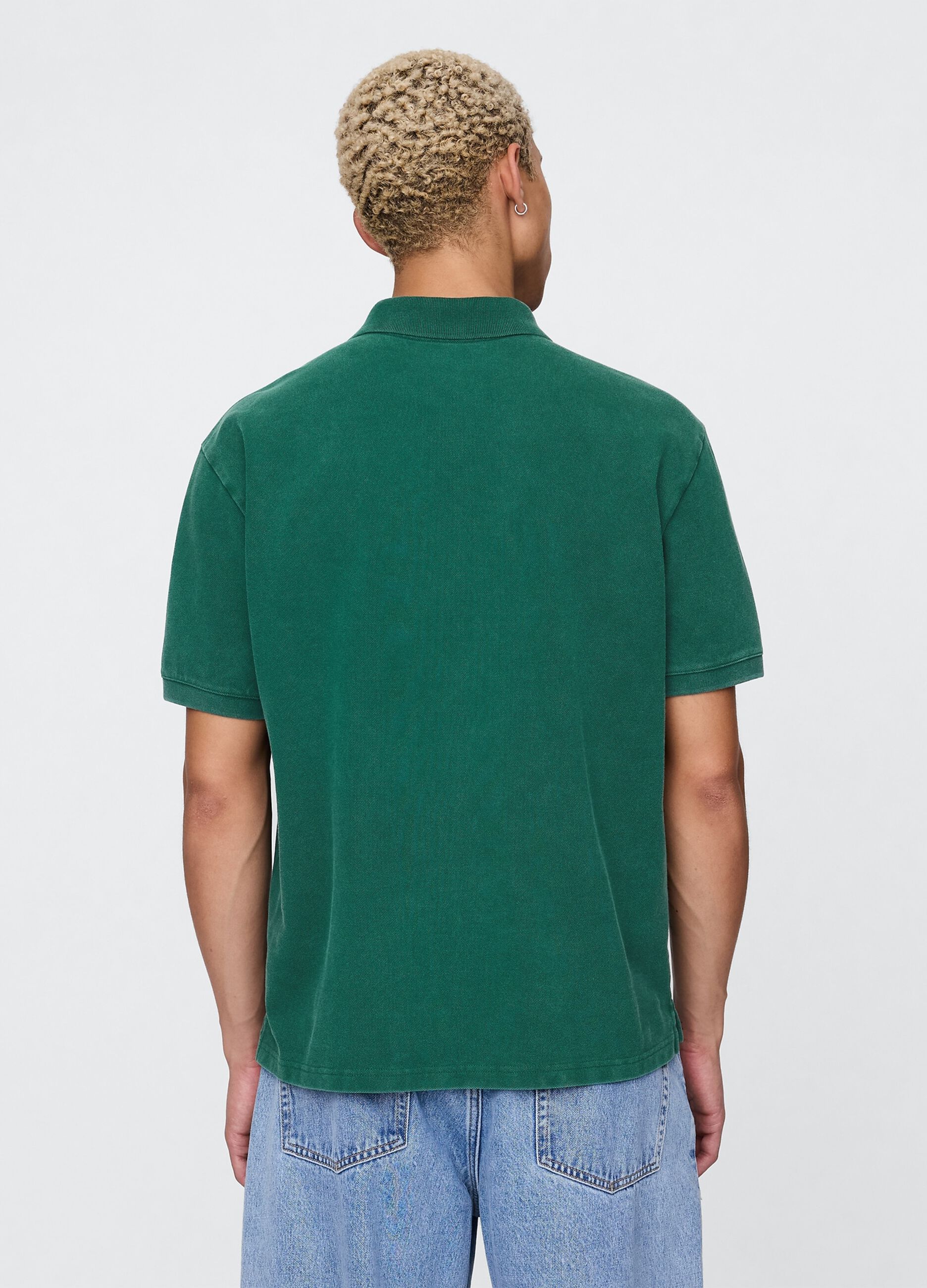 Green pure cotton polo Gap