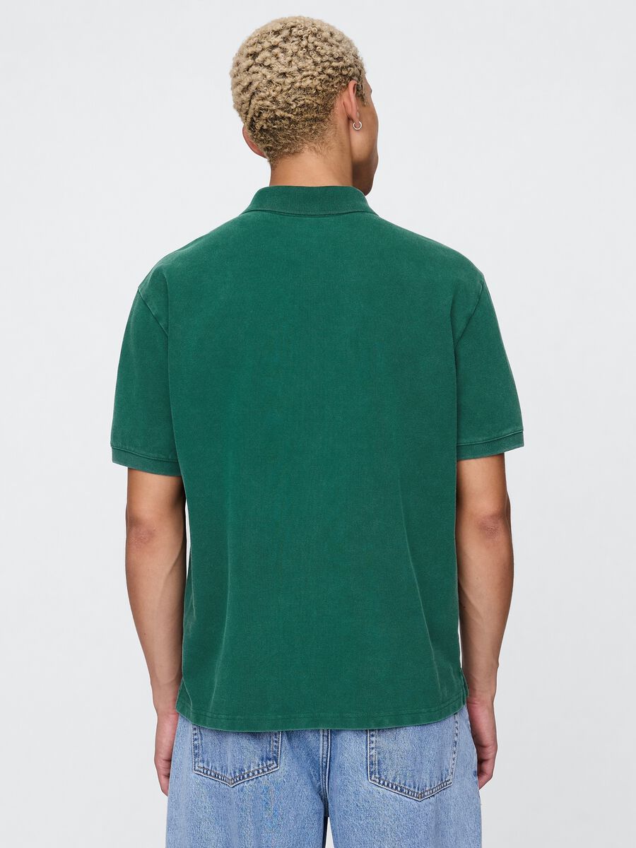 Green pure cotton polo Gap_2