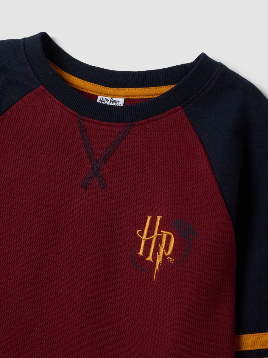 Multicolour organic cotton crew-neck Harry Potter print pyjamas_2