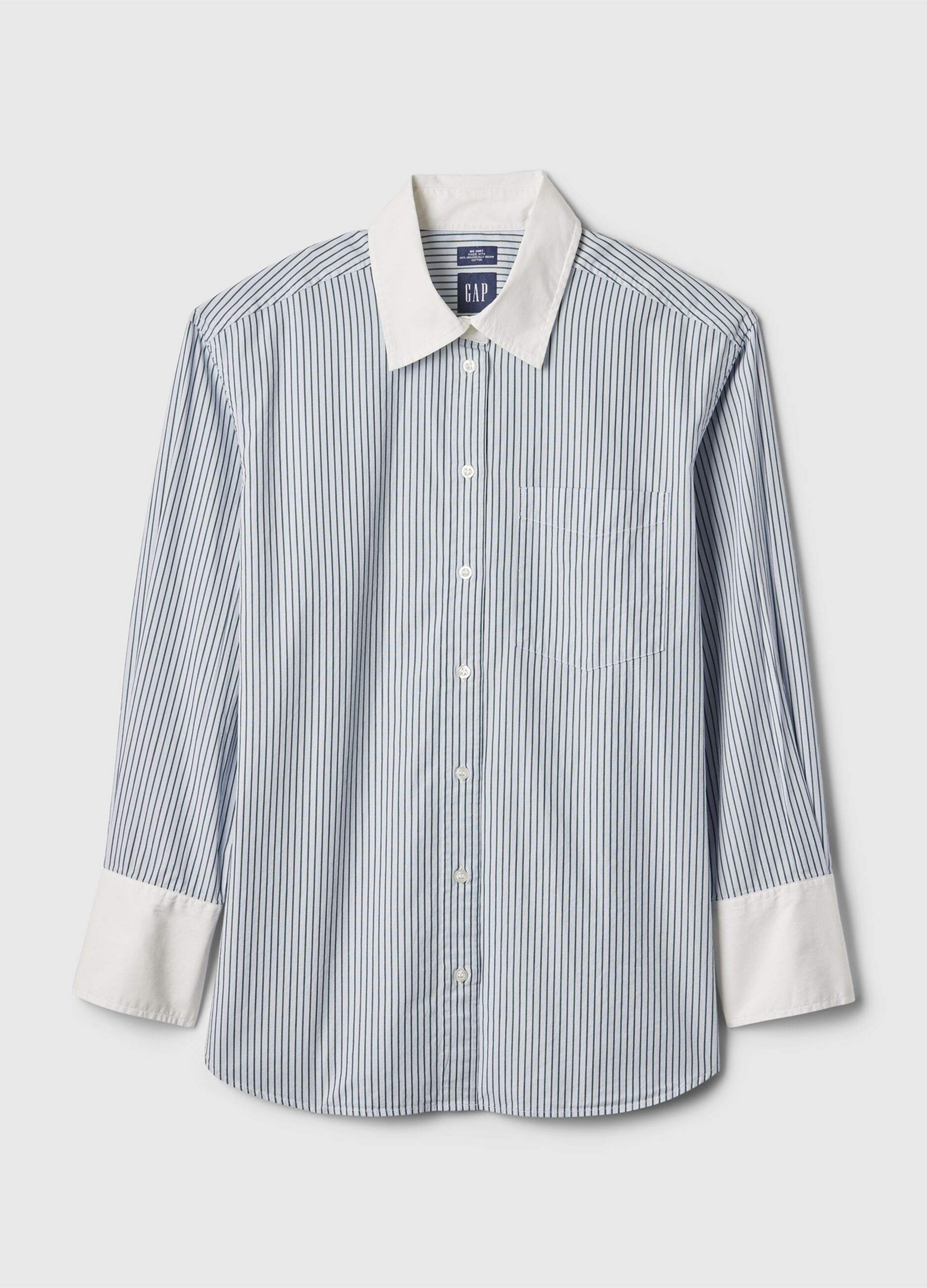 Oversized striped shirt