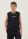 Black sporty V-neck vest_0