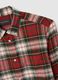 Multicolor check pure cotton regular fit flannel shirt_5