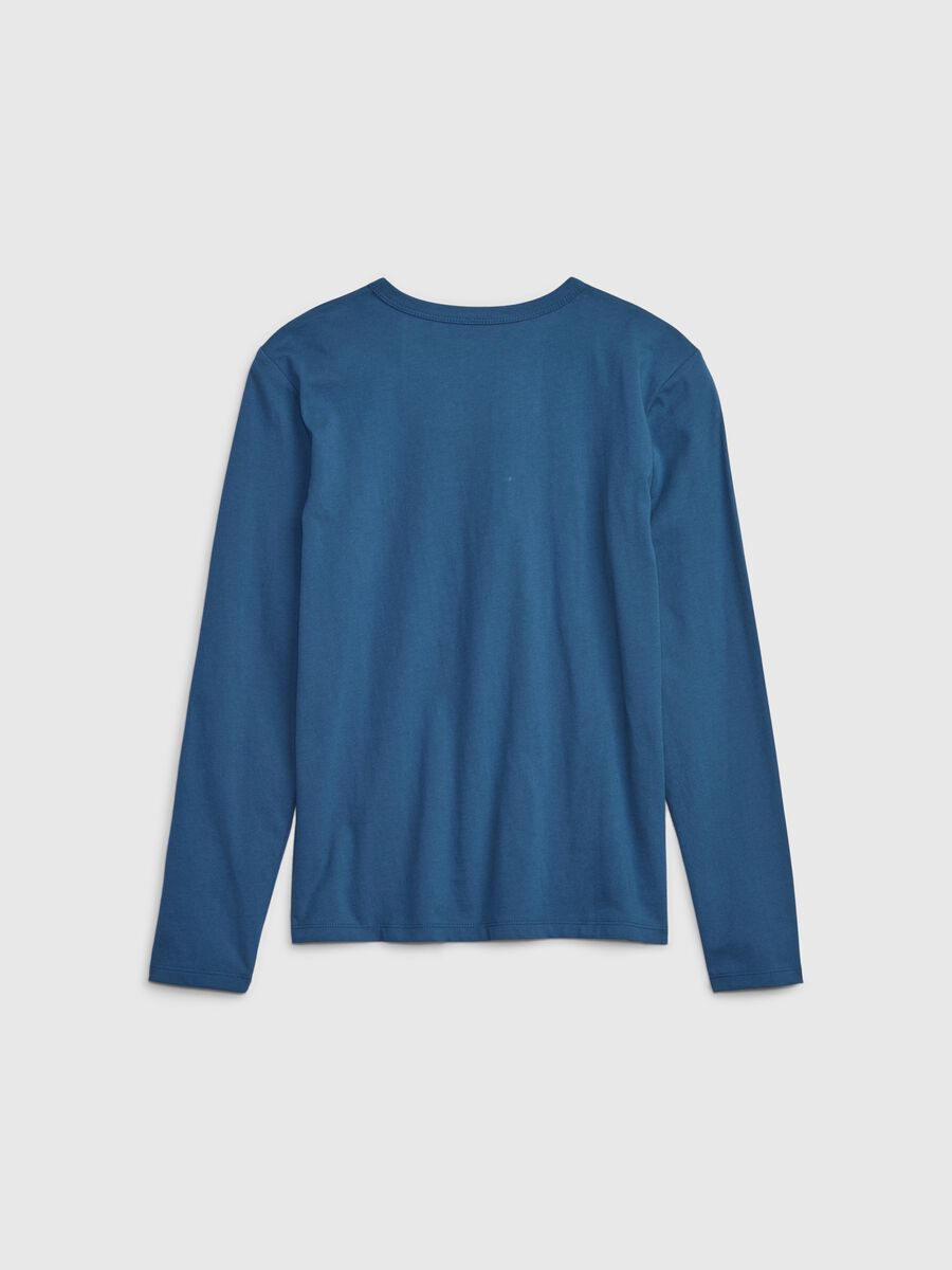 Long-sleeved T-shirt with logo print_1