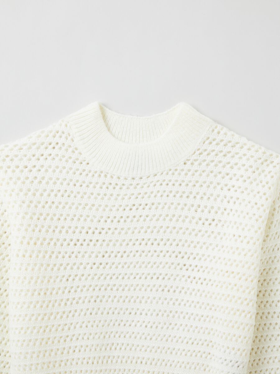 Pullover cropped traforato_2