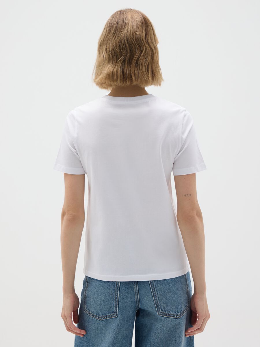 White pure cotton t-shirt regular fit_2