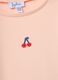 Pink long sleeve girls' t-shirt in regular fit cotton blend_2