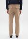 Beige baggy stretchy cotton blend trousers_3