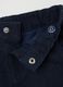 Regular fit blue stretch cotton blend toddler trousers_3