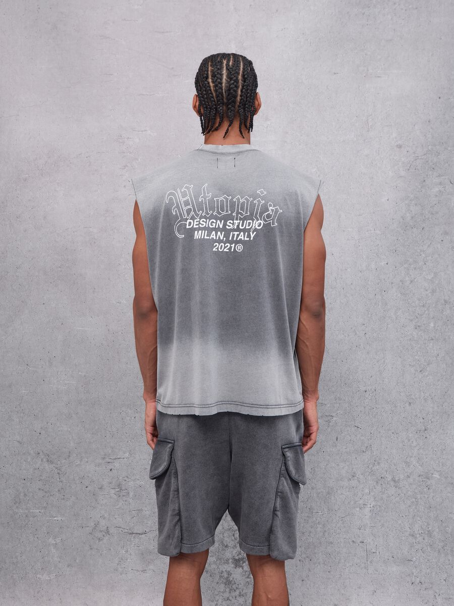 Sunfaded Distressed Tank Top Vintage Grey_2