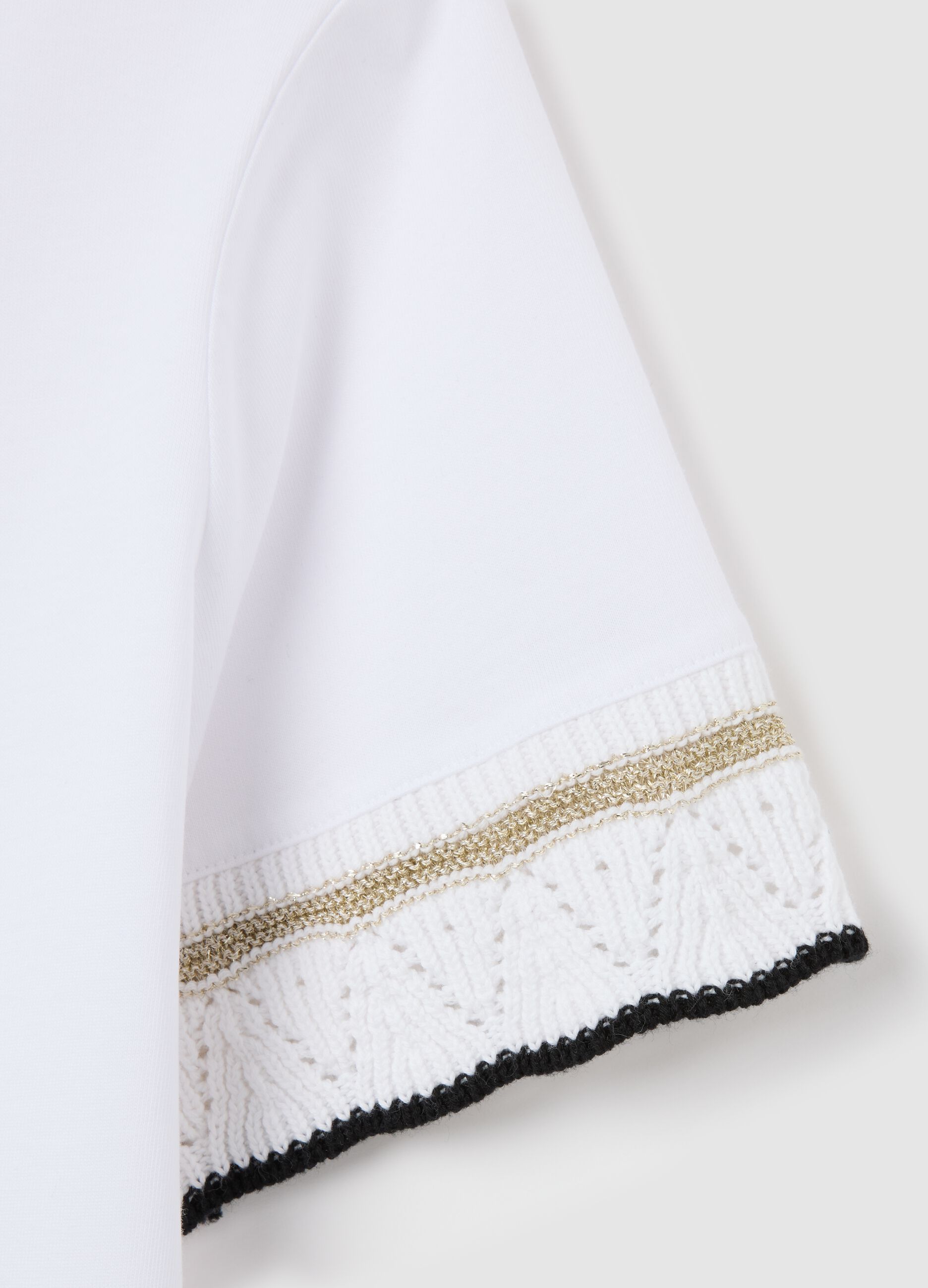 Women's pure cotton white t-shirt regular fit