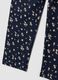 Blue floral stretch organic cotton leggings_3