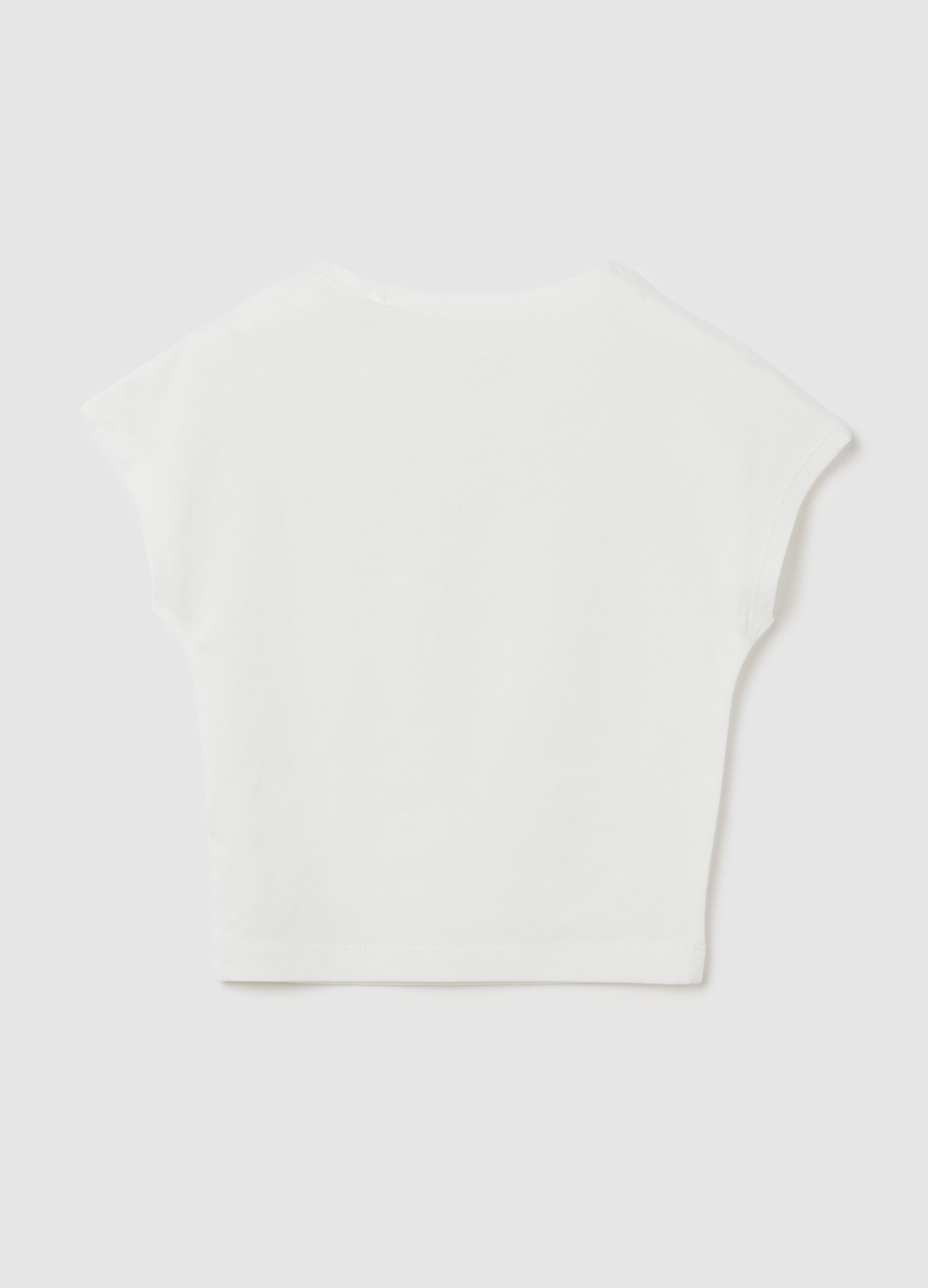 White OVS Kids T-shirt with rhinestones