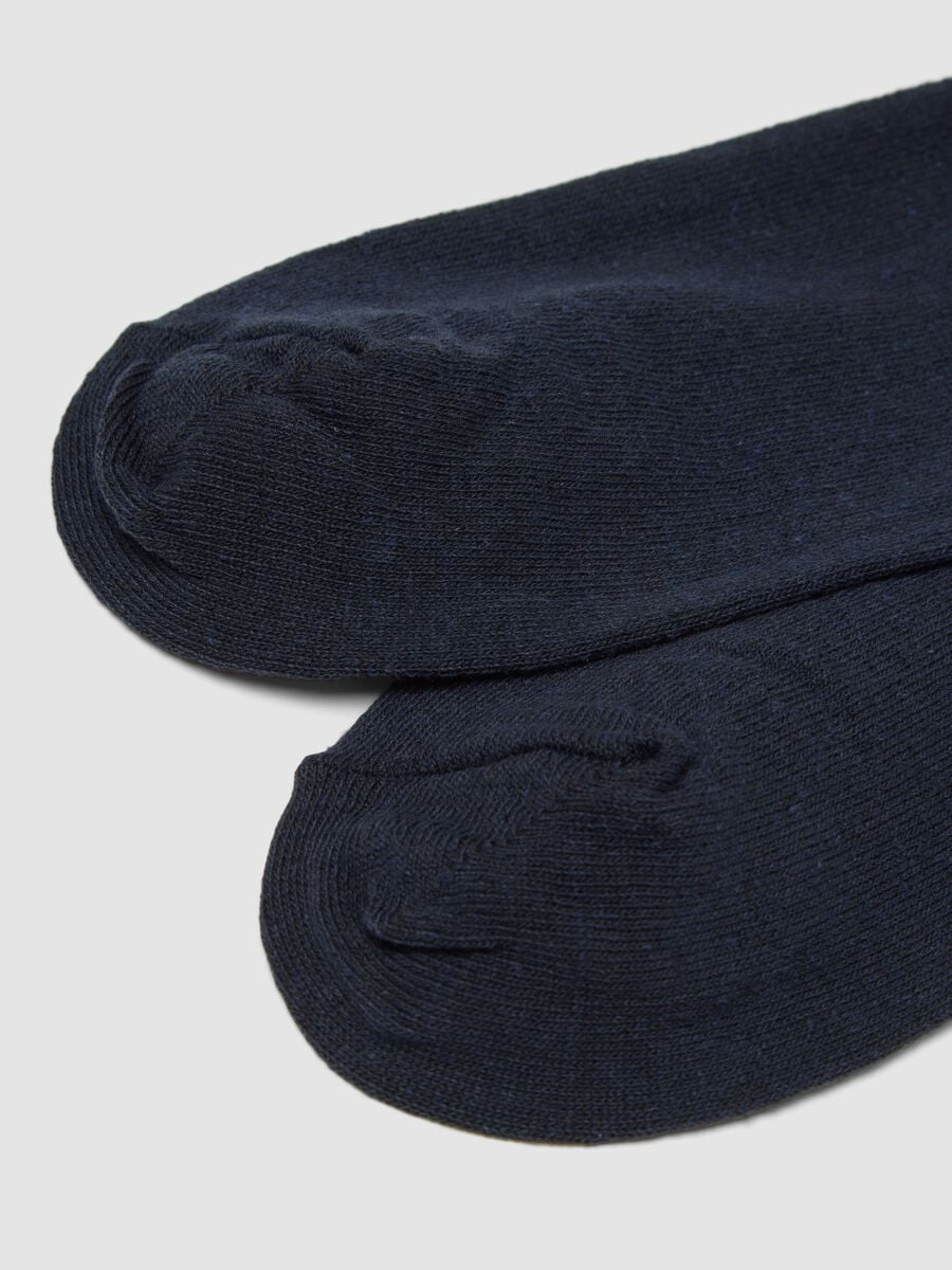 2-pack of long blue stretch cotton socks_2