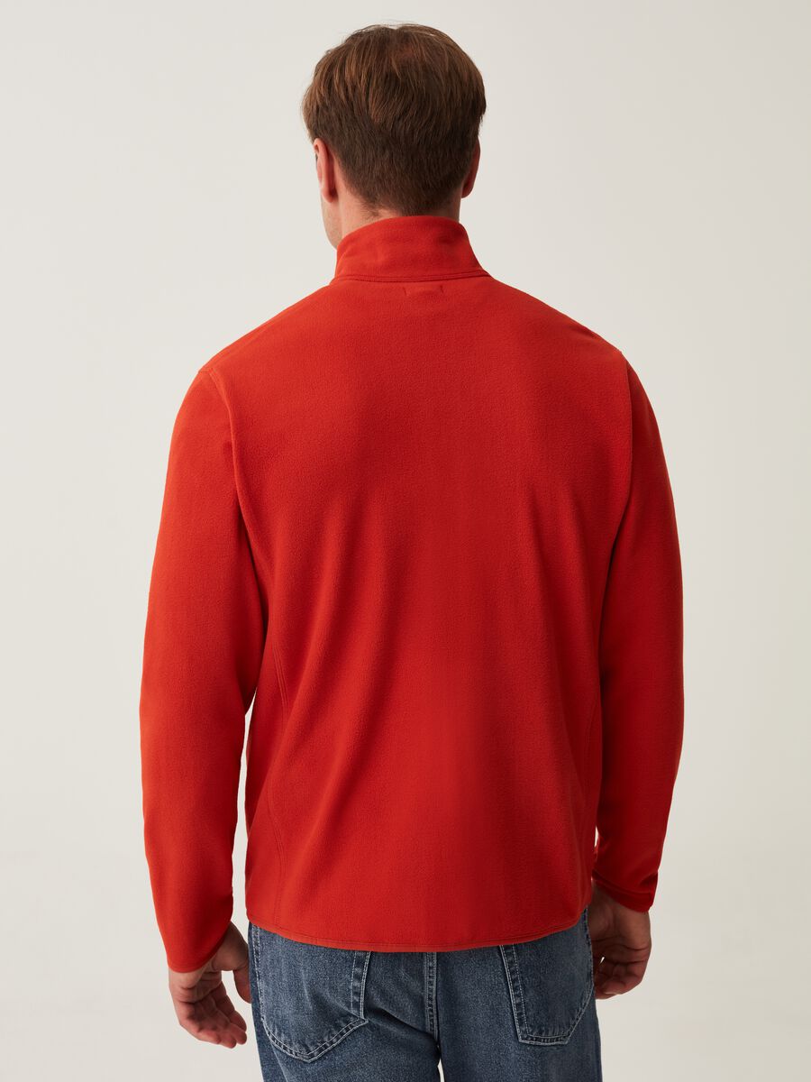 Fleece full-zip sweatshirt with high neck_2