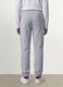 Grey joggers in pure organic cotton with drawstring for boys_2