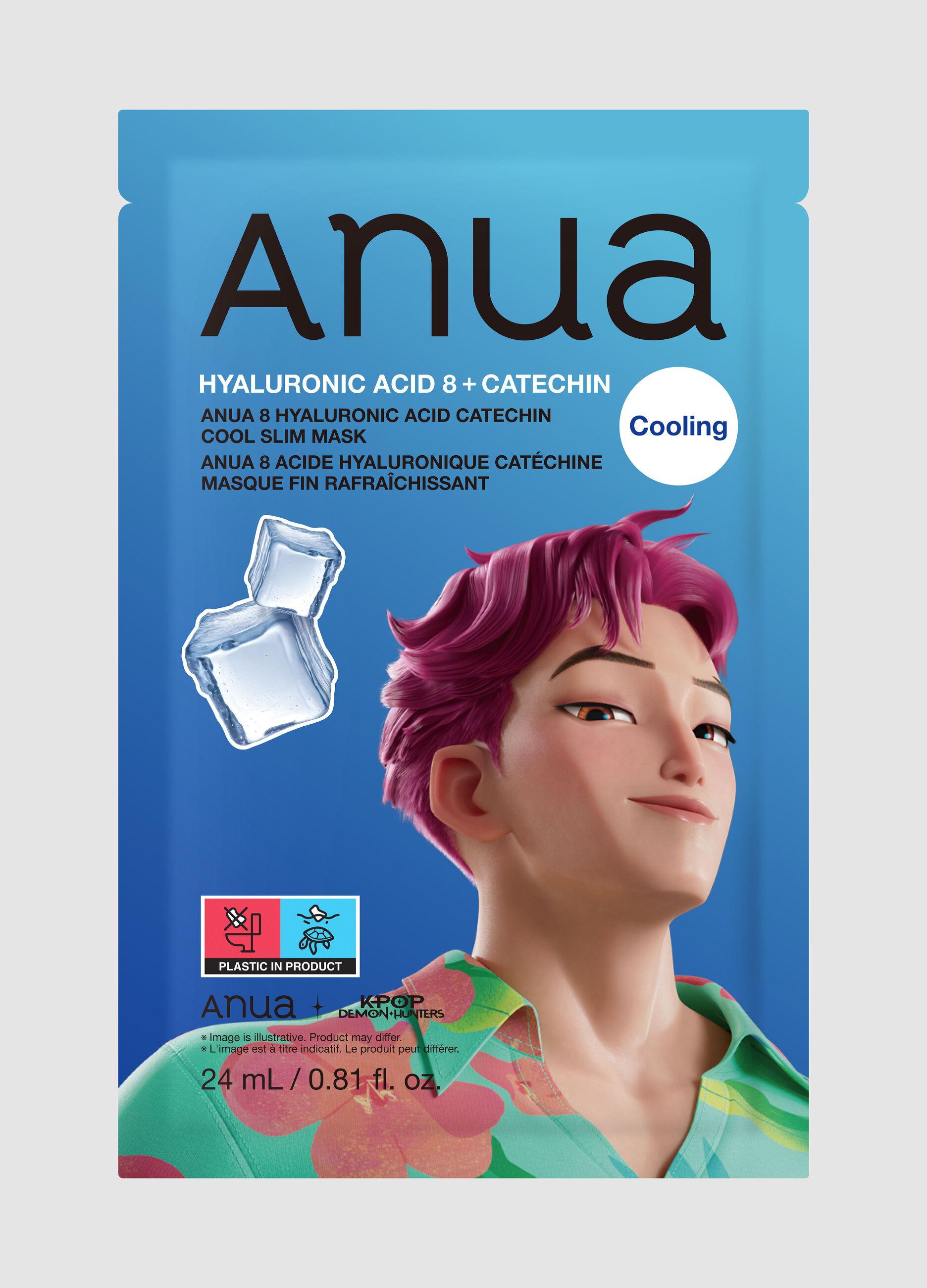 8 Hyaluronic Acid Catechin Cool Slim Mask 24ml | Anua K-Pop Demon Hunters