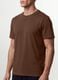 Brown regular-fit T-shirt in pure organic cotton jersey_2