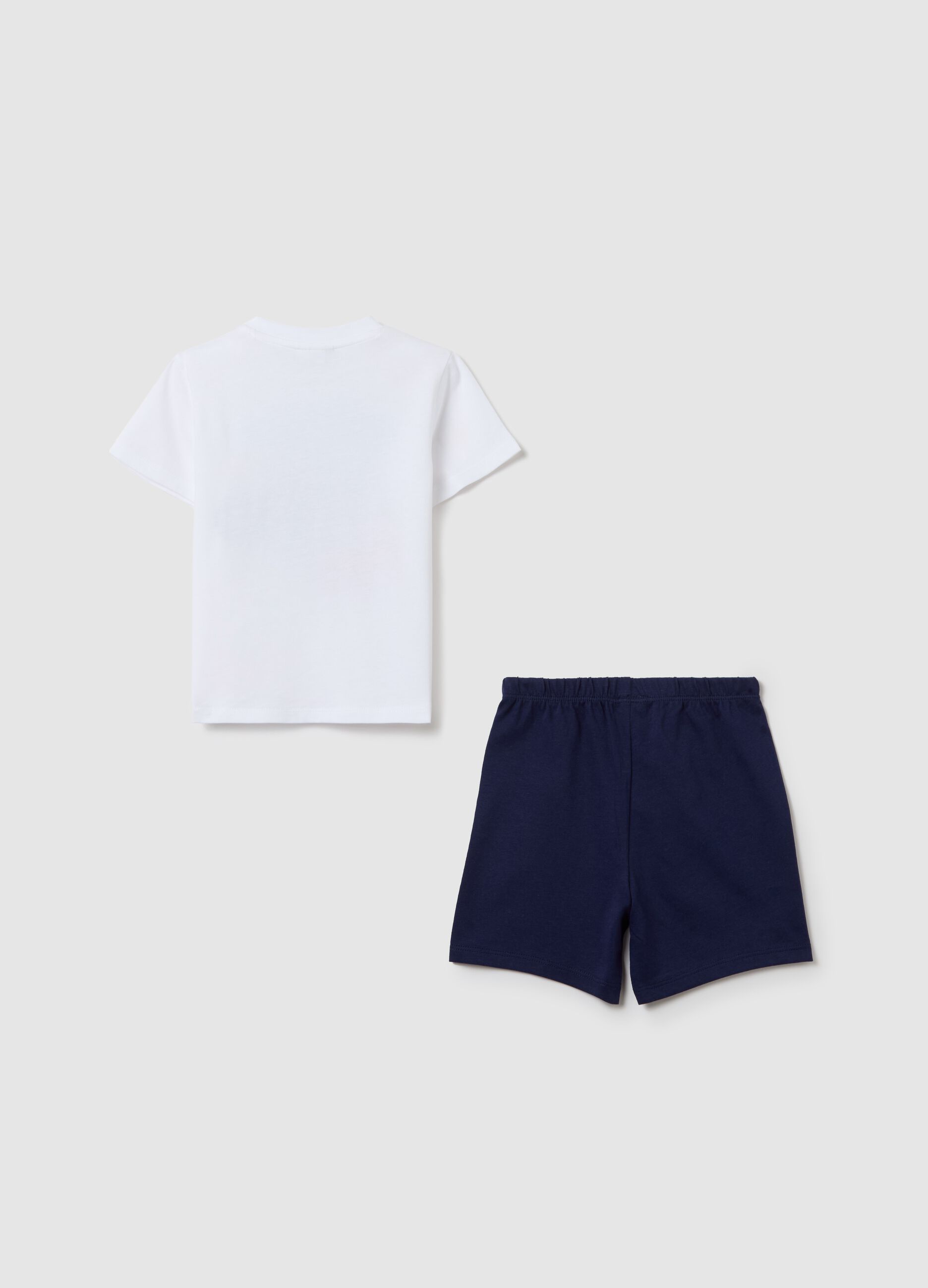 Short pyjamas in cotton with Batwheels print