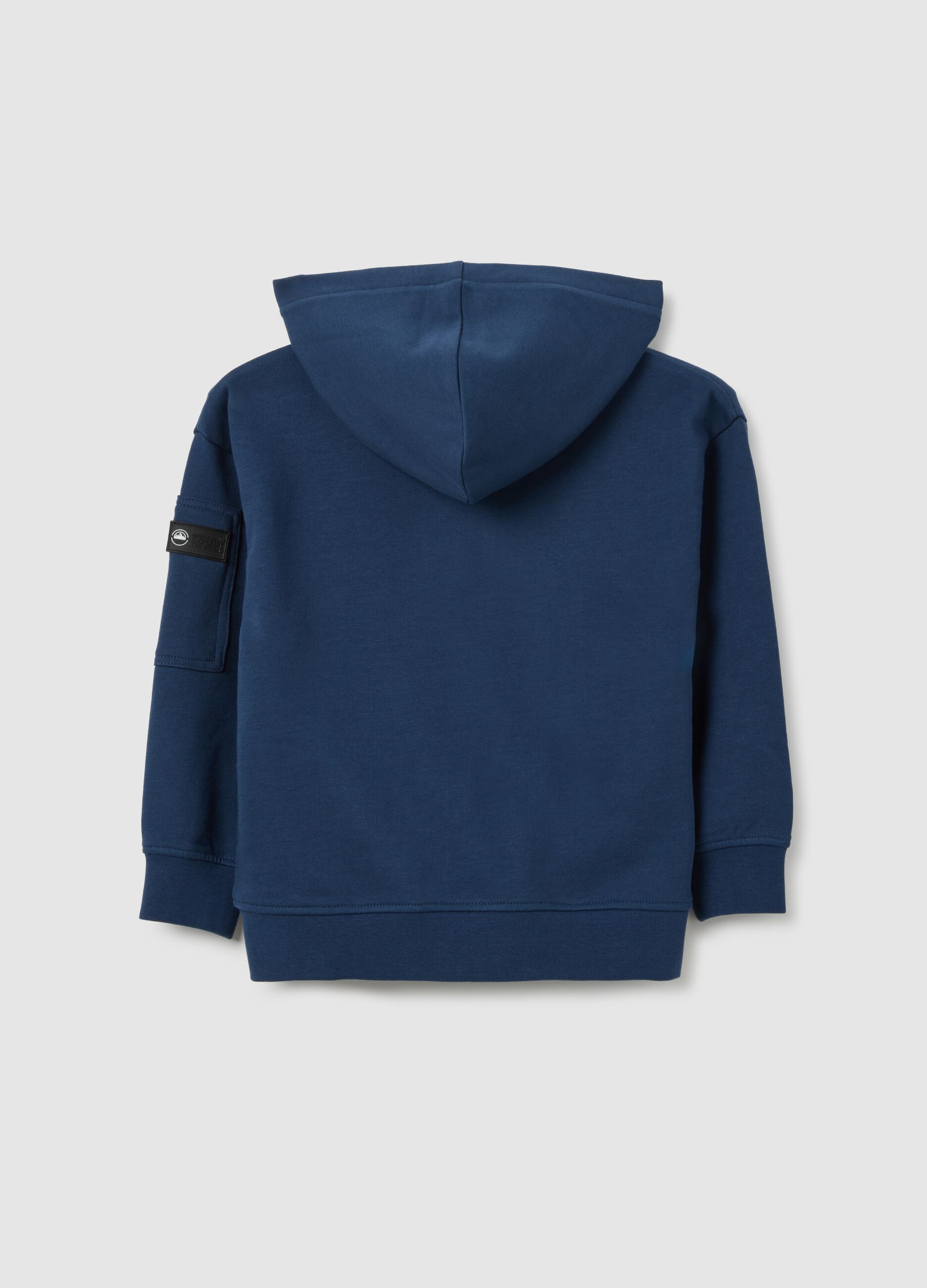 Blue pure cotton regular fit kids' sweatshirt