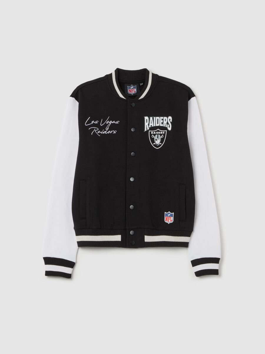 Varsity bomber jacket with NBA Las Vegas Riders embroidery and print_3