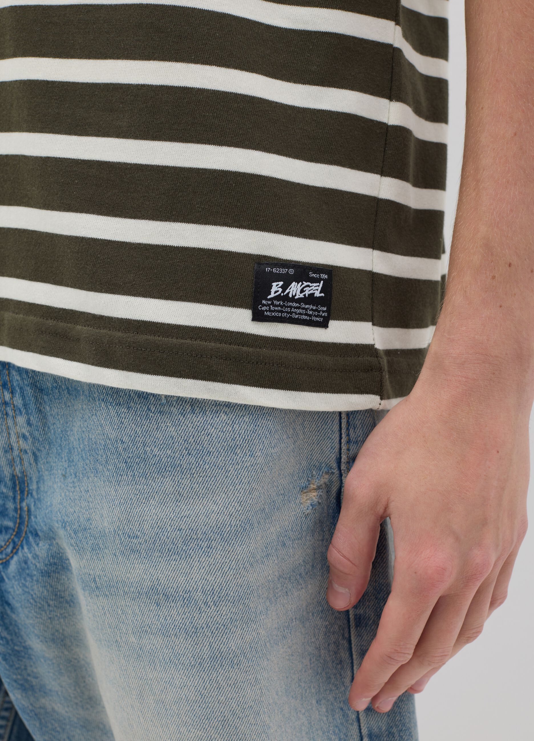 T-shirt in cotone a righe