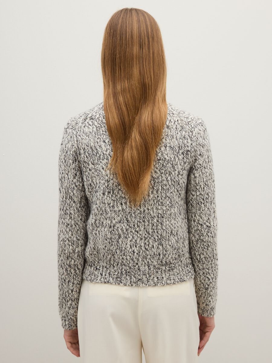 Grey regular fit button cardigan_2