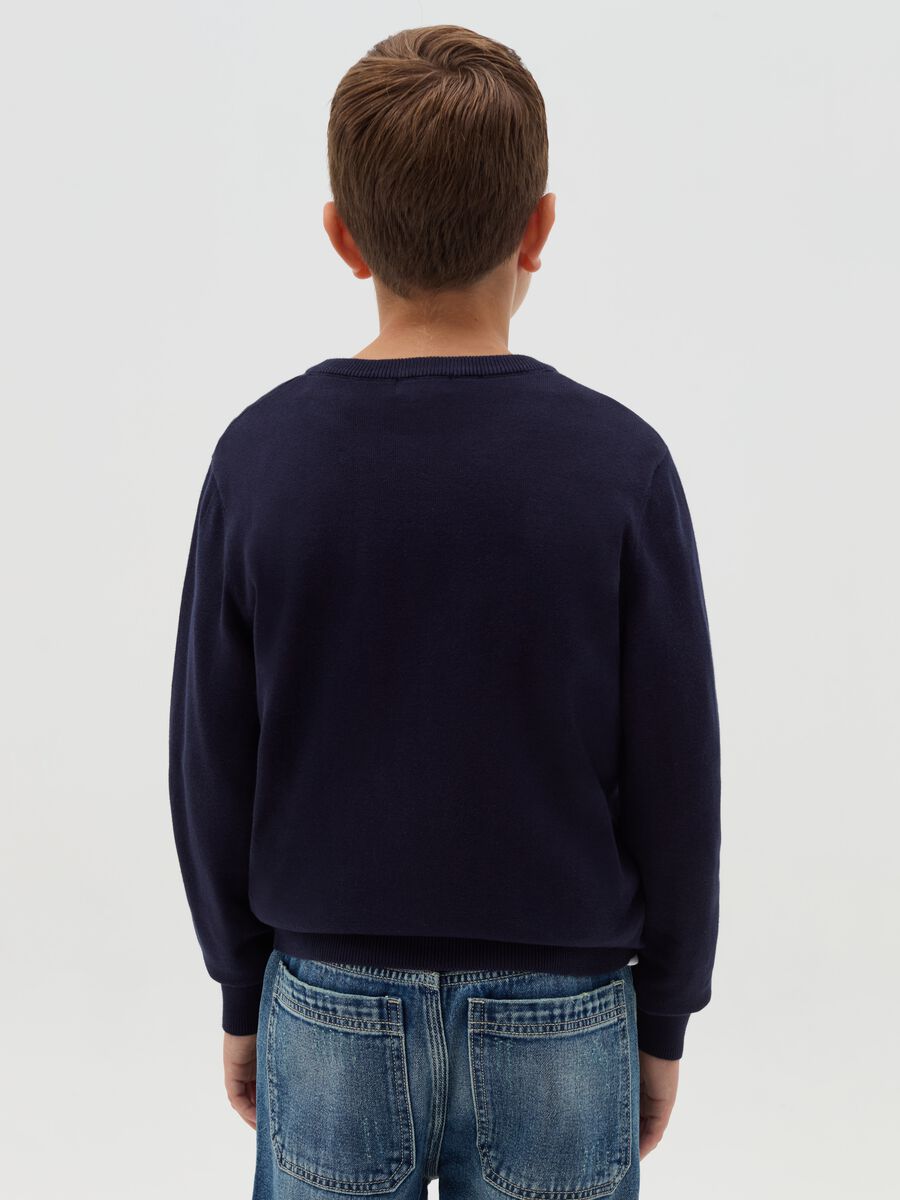 Pullover in cotone con scollo rotondo_2